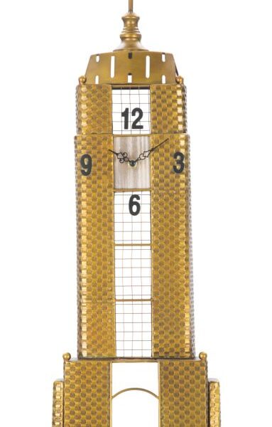Orologio Da Muro Empire Building Cm 23,5X6,5X78