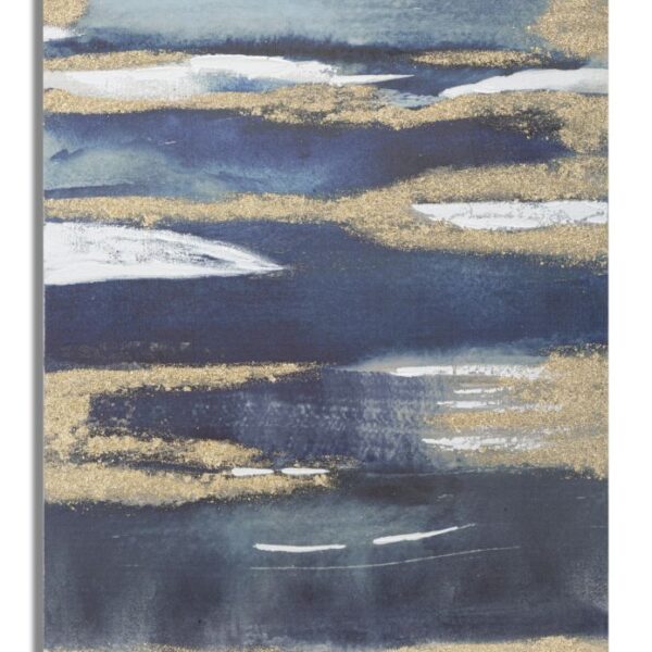 Dipinto Su Tela Dark Blue Cm 60X2,7X80