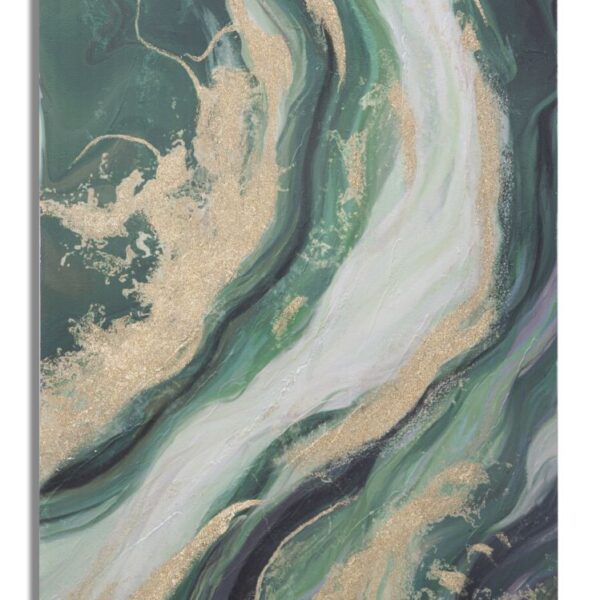 Dipinto Su Tela Greenery Cm 80X2,8X100