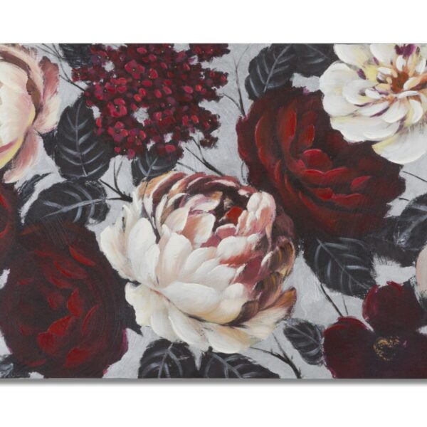Dipinto Su Tela White/Red Flower Lightback150X3,8X76