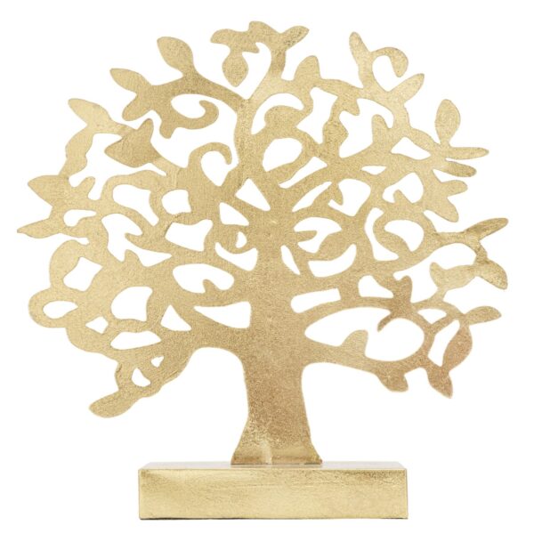 Scultura Albero Gold Cm 31X8,5X31,5