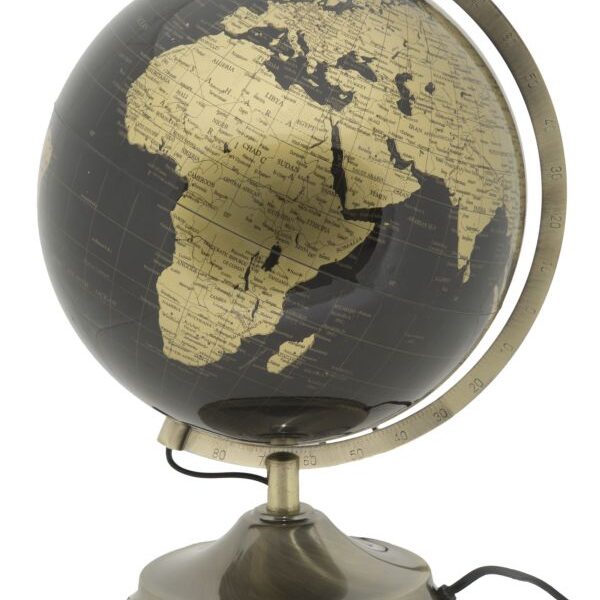Mappamondo Bronze C/Luce Cm Ø 25X38