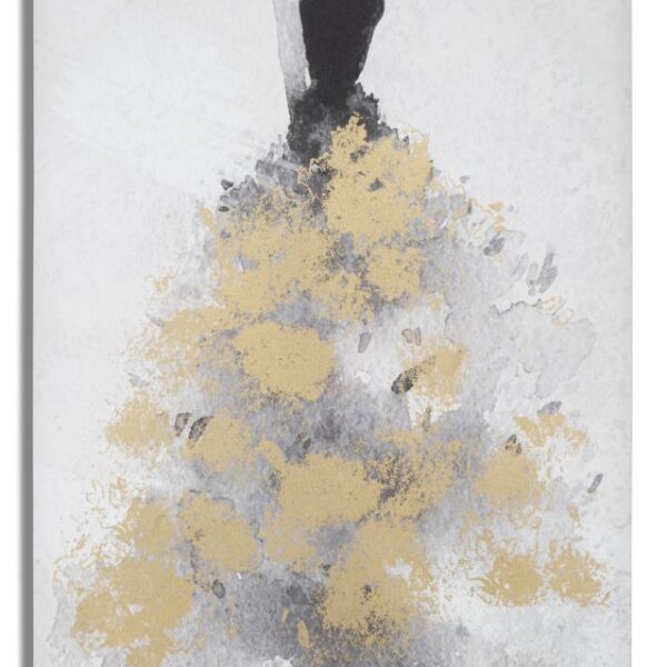 Stampa Dipinta Gold Dancer Cm 80X3X120