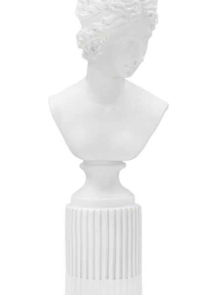 Scultura Statua Woman C/Piedistallo Cm 11X10,5X35,5
