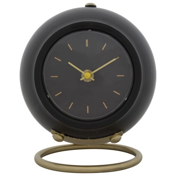 Orologio Da Tavolo Ball Nero Cm 16X13X19