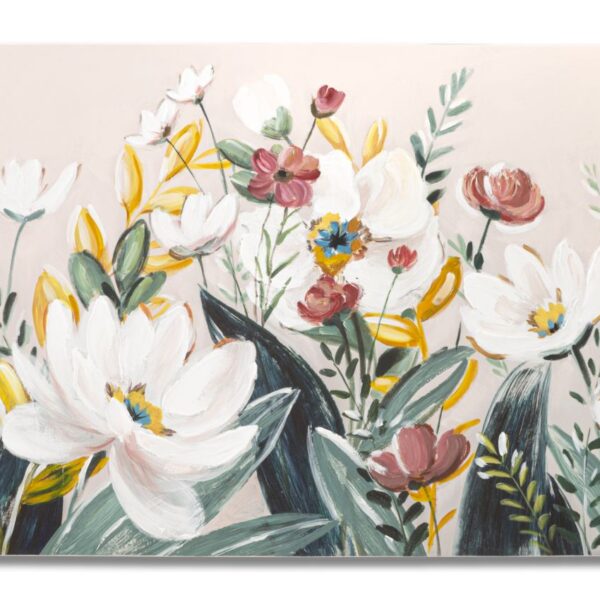 Dipinto Su Tela Florville Cm 60X2,8X120