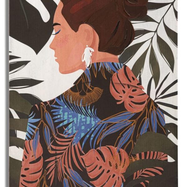Stampa Dipinto Lady Jungle -B- 80X2,8X120