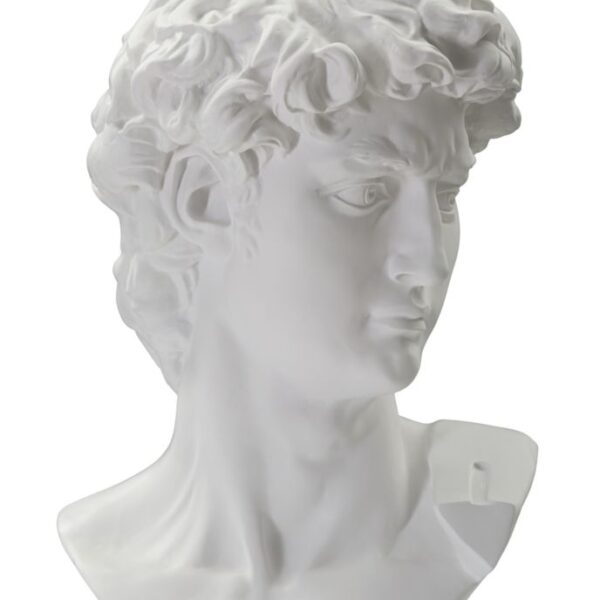 Scultura Testa Antica Bianca Cm 44X35,5X60