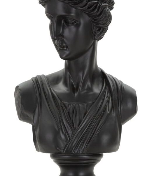 Scultura Roman Woman Black Cm 22X16X41