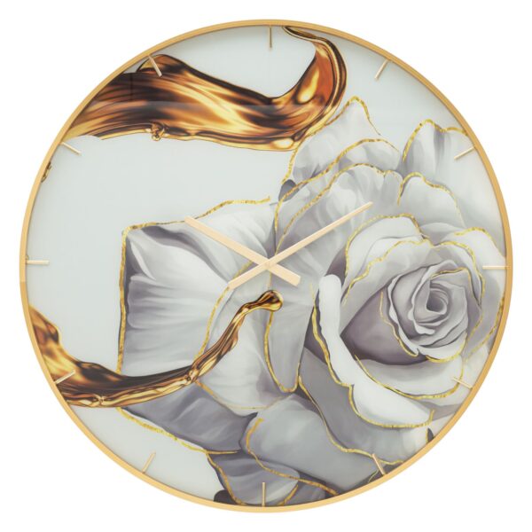 Orologio Glass Rose Cm Ø 80X5