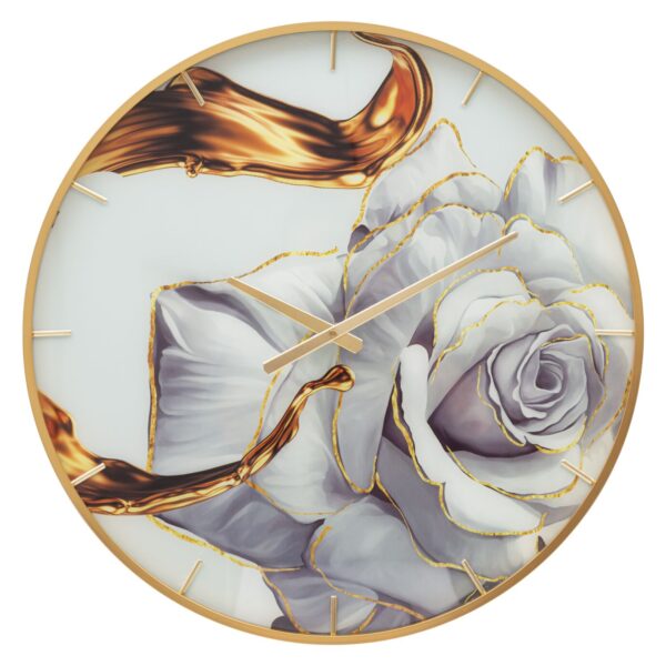 Orologio Glass Rose Cm Ø 60X5