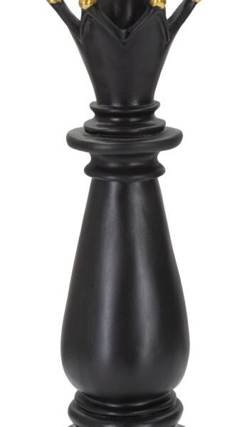 Alfiere Nero e Oro Cm Ø 12,5X38,5