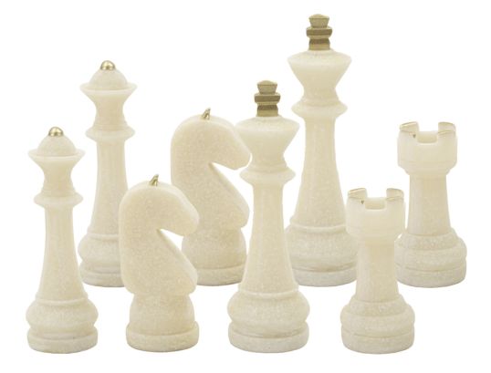SCACCHI QUARZY SET 8 PZ ASSORTITI CM Ø 4,4X9,2-4,3X13,3-5X16-4,5X10,3