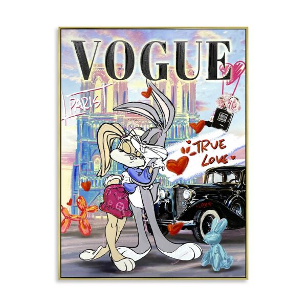 Quadro Bugs Bunny true love