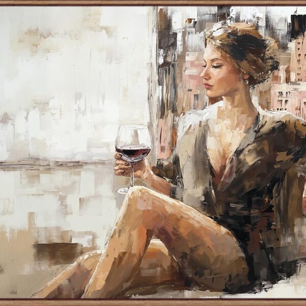 Quadro in tela con cornice 70x140cm