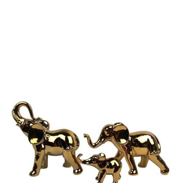 Scultura ceramica ELEPHANT SHINY GOLD
