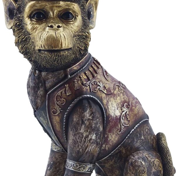 Scultura scimmia singe assis 35,5cm