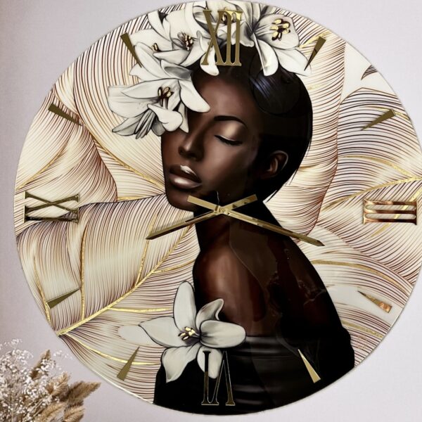 Orologio da parete Geisha Leaf