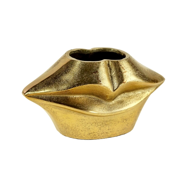 Vaso decorativo Labbra, oro