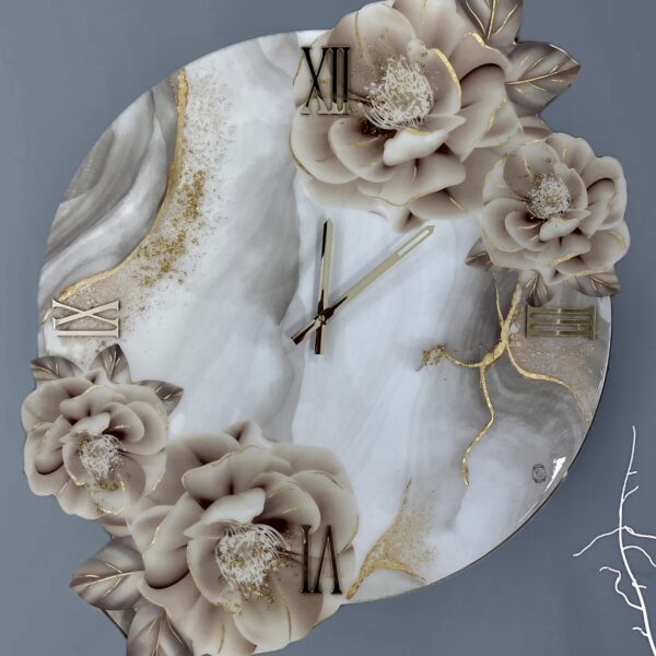 Orologio da parete Sabbia Fiore 3D
