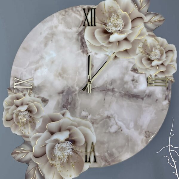 Orologio da parete Browny Fiore 3D