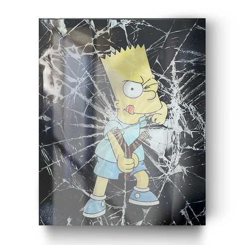 Quadro in vetro BART SIMPSON