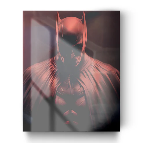 Quadro in vetro BATMAN ROSSO