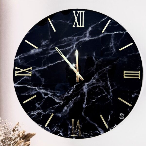 Orologio da parete Black Marble