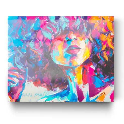 Quadro in vetro COLORFULL GIRL