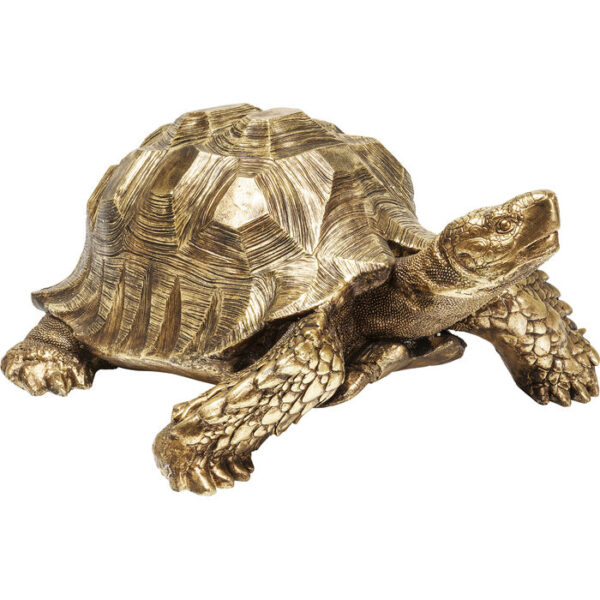 Figura decorativa Turtle oro grande