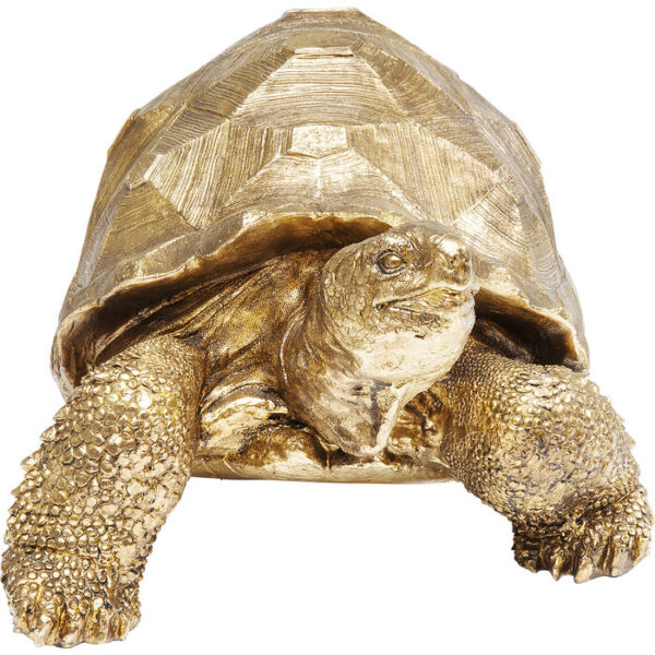 Figura decorativa Turtle oro medio 40cm
