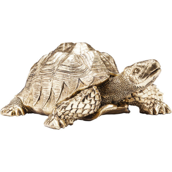 Figura decorativa Turtle oro piccolo