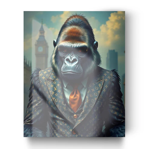 Quadro in vetro GORILLA SUITS