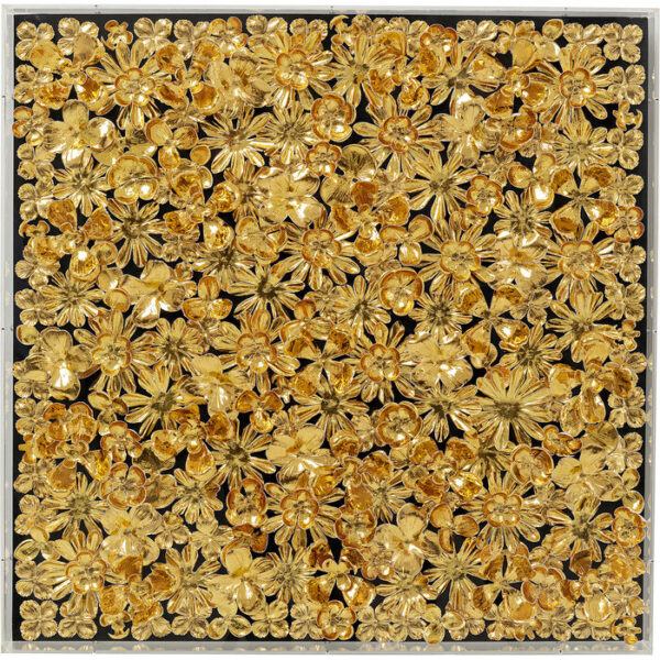 Cornice decorativa Gold Flower 80x80cm