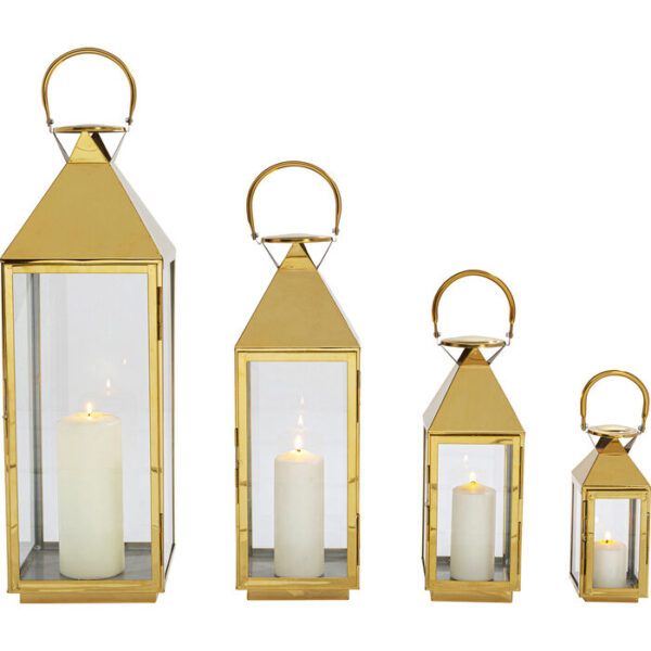 Lanterna Giardino oro (4/Set)
