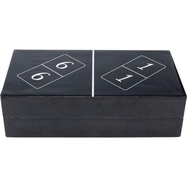 Oggetto decorativo Domino nero 24x7cm