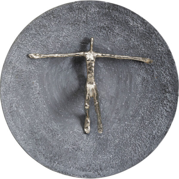 Decorazione da parete Umano argento Ø60cm