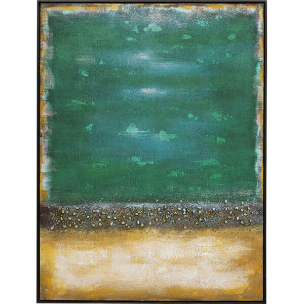 Quadro su tela Vista verde 90x120cm