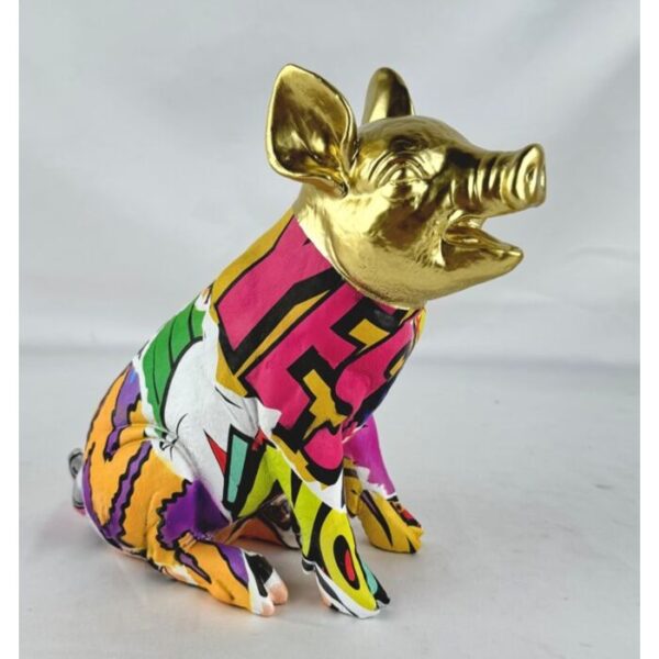 Figurina decorativa Graffiti Pig 20cm