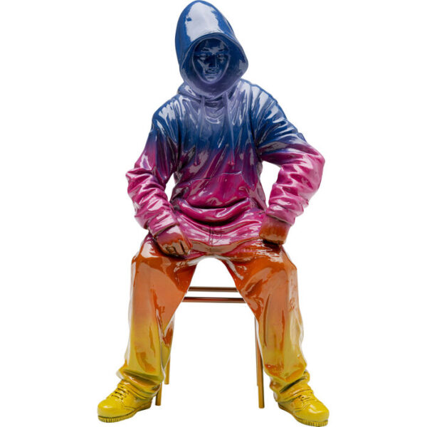 Figurina decorativa Street Art Boy Rainbow 36cm