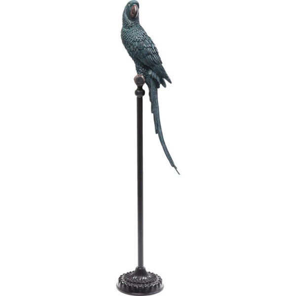 Figura decorativa Parrot petrolio