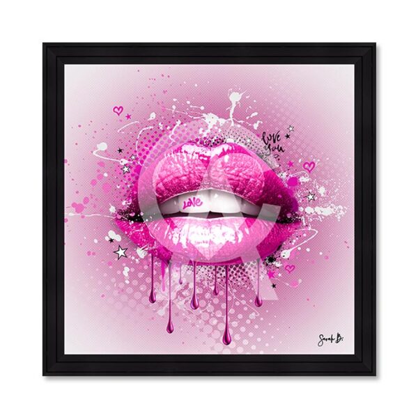 Quadro Kiss Love P 90x90 cm