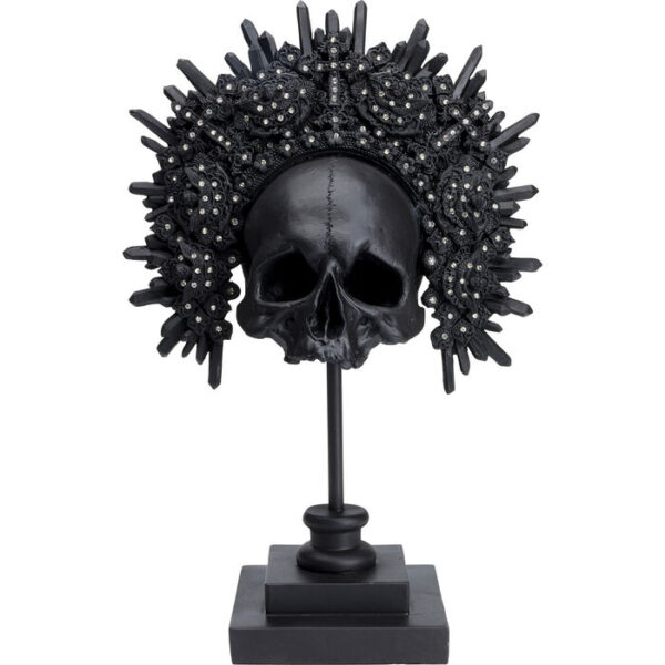 Oggetto decorativo King Skull nero 49cm