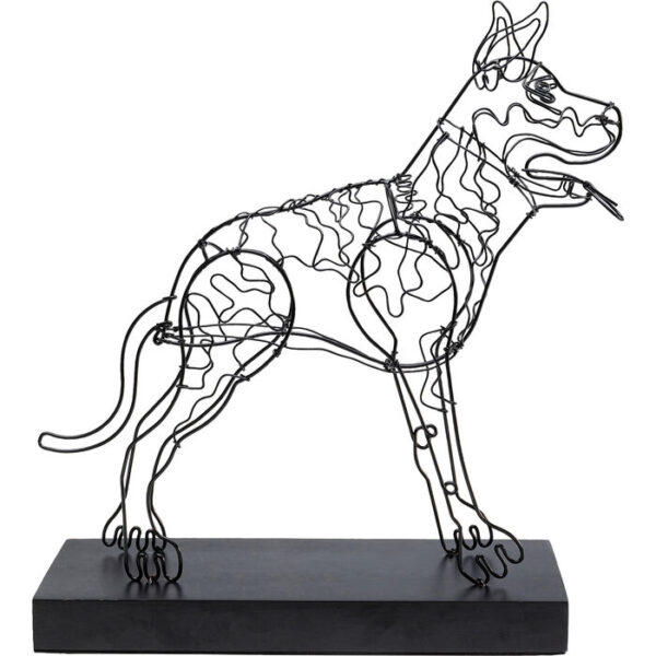 Oggetto decorativo Wire Attack Dog 36cm