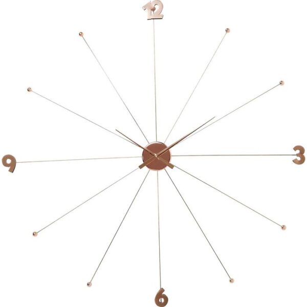 Orologio da parete Like Umbrella oro rosa
