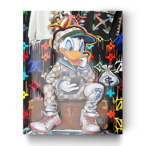 Quadro in vetro PAPERINO POPART