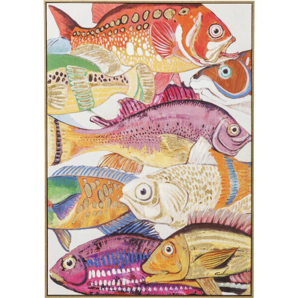 Quadro Touched Fish Meeting One 75x100cm