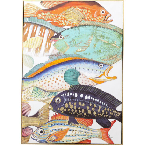 Quadro Touched Fish Meeting Two 75x100cm