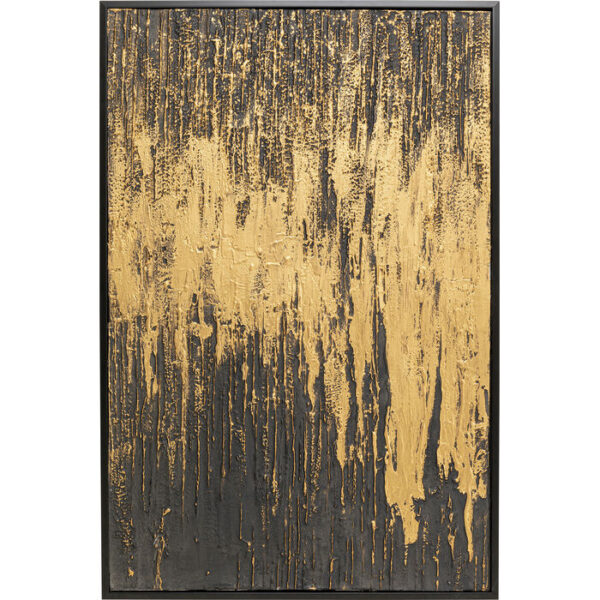 Quadro incorniciato Abstract nero 80x120cm