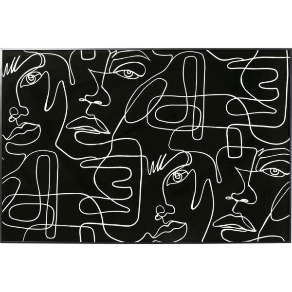 Quadro incorniciato Faccia Arte Drawing 150x100cm